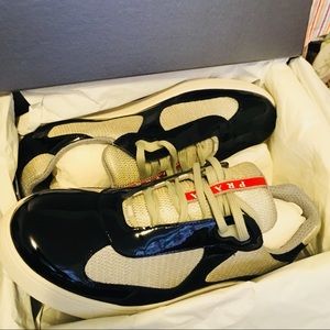 PRADA Patent Leather / Mesh sneakers - USA size 11